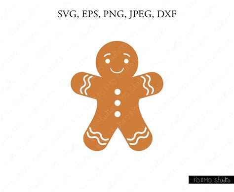 Christmas Gingerbread Svg Christmas Svg Gingerbread Man Svg