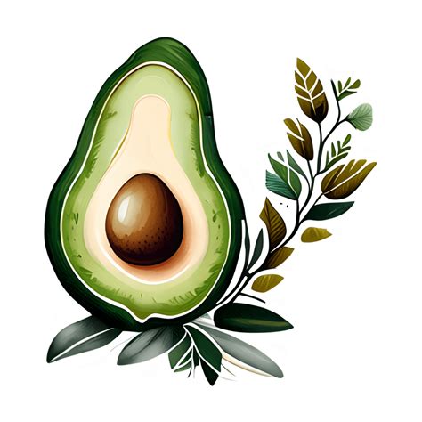 Avocado Sticker Graphic Creative Fabrica