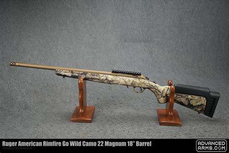 Ruger American Rimfire Go Wild Camo 22 Magnum 18” Barrel