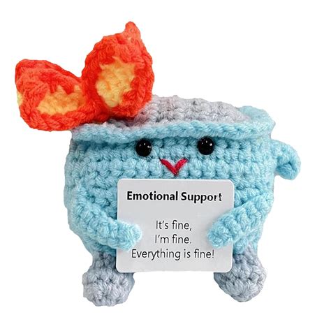 Crochet Dumpster Fire Handmade Crochet Emotional Support Dumpster