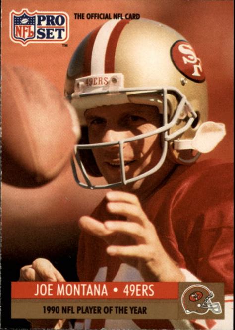 1991 Pro Set #3 Joe Montana/NFL Player of the Year - MINT - Ziggy's ...