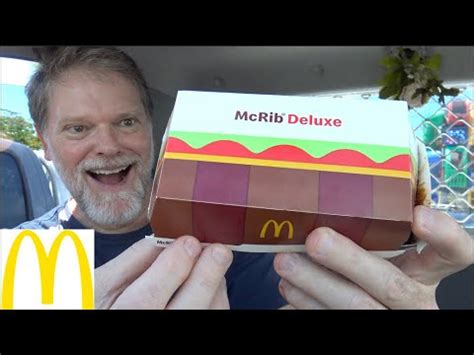 McDonald S NEW McRib Deluxe Review YouTube