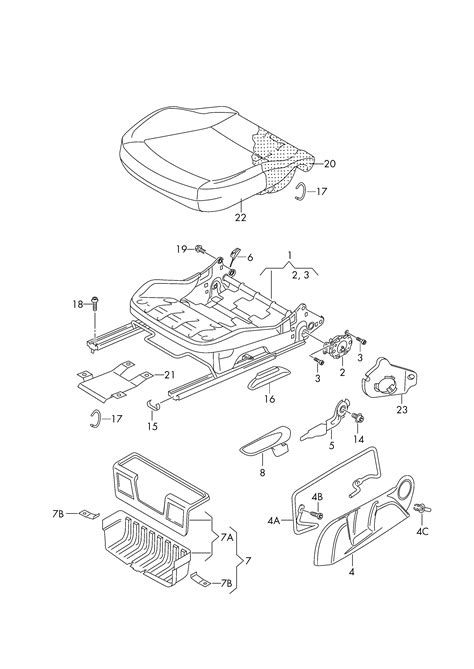 Volkswagen Sagitar 2015 2017 Seat Frame Vag Etka Online