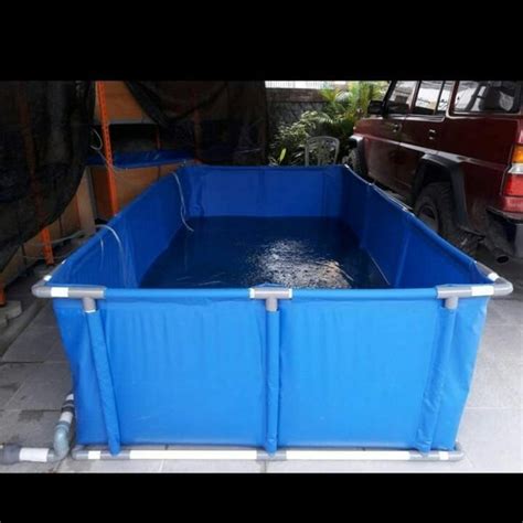 Jual Kolam Terpal Ukuran X X Berselot Buat Paralon Bhn Pvc Orchid Di