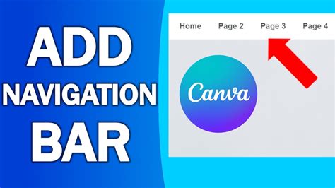 Canva Website Navigation Bar How To Create Easy Youtube