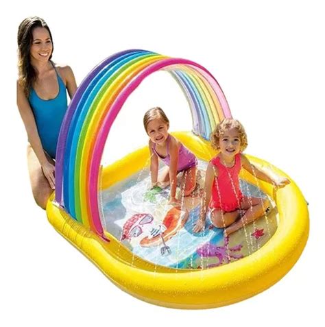 Alberca Inflable Juego Acuatico Piscina Resbaladilla Ni Os Env O Gratis