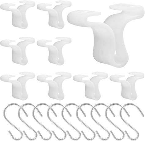 Amazon HARSKIYER 10pcs Black T Bar Track Clip Hooks Metal