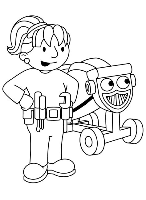 Bob The Builder Coloring Pages To Download And Print For Free