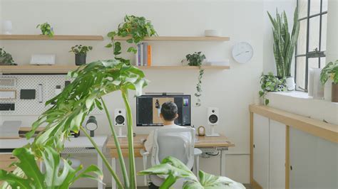 Mod Musings Studio Desk Setup A Calm Cozy Creative Place To Work