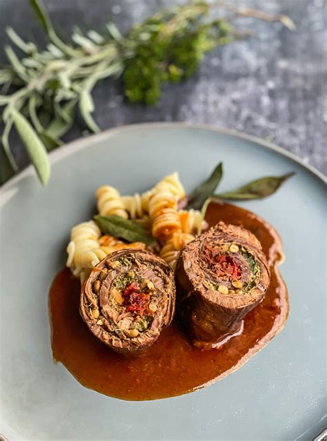 Italienisch gefüllte Rinder Rouladen Rindsroulade Italien Style