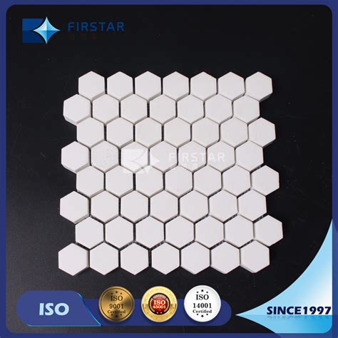 Abrasive Alumina Ceramic Wear Lining Sheet With Hex Mosaic Pieces