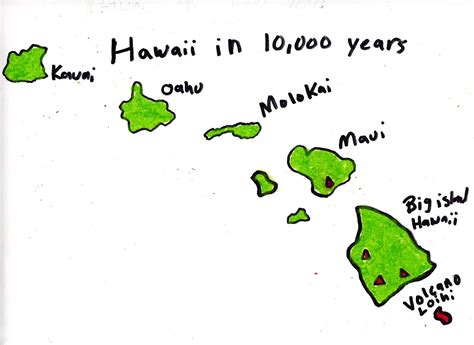 Hawaiian Islands Drawing