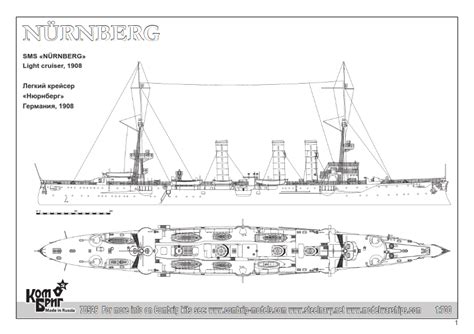 Nnt Modell Sms Nürnberg German Light Cruiser 1908 Online Kaufen