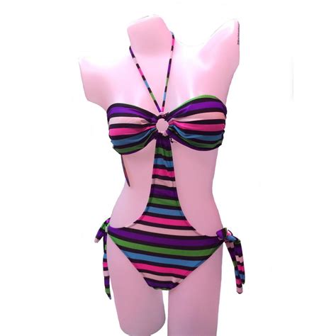 Waikiki Swimsuit S Swimsuit One Piece Swimwear Sexy Bikini Stripe Shopee Philippines