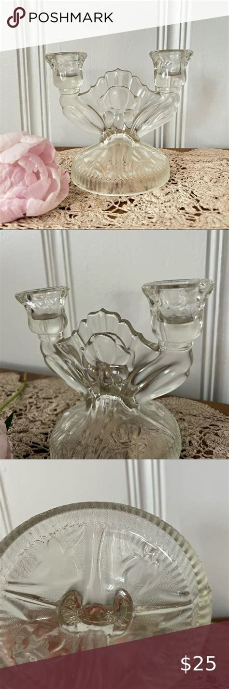 Vintage Glass Tapered Candle Holder Taper Candle Holders Fashion Design Fashion Tips Fashion