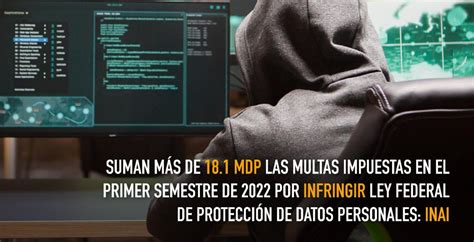 Multas de 18 1 mdp por infringir la ley de protección de datos personales