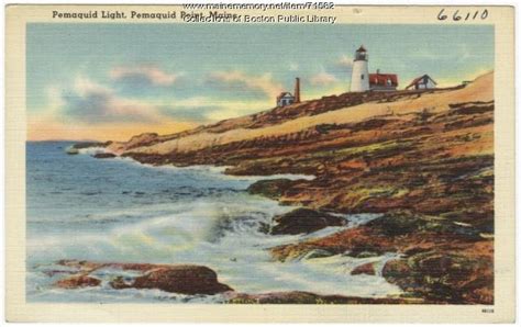 Pemaquid Light Pemaquid Point Ca 1938 Maine Memory Network