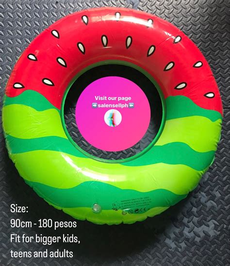 Watermelon Floater / Salbabida, Hobbies & Toys, Travel, Travel Essentials & Accessories on Carousell