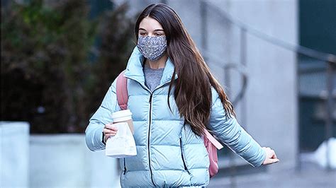 Suri Cruise 14 Looks So Grown Up In A Baby Blue Puffer During Solo