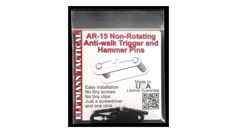 Elftmann Tactical Non Rotating Anti Walk Trigger And Hammer Pins Ar