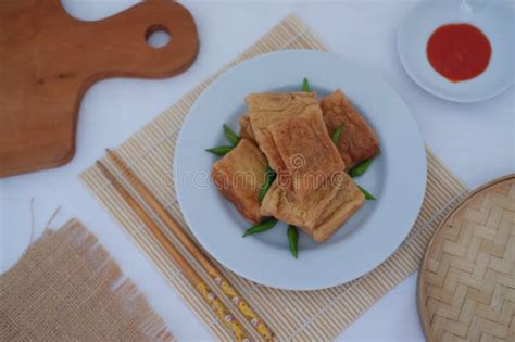 Tahu Bakso Indonesian Traditional Snack Made From Tofu And Beef