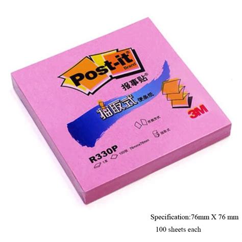 3m Post It 100 Pages Per Pad R330p Colors Extraction Sticky Post It