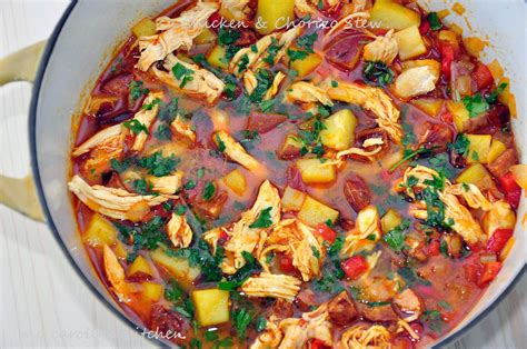 My Carolina Kitchen Spanish Style Chicken And Chorizo Stew