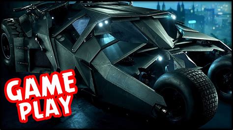 Batman Arkham Knight Tumbler Batmobile Gameplay Youtube