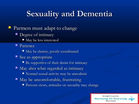 Sexuality And The Nursing Home