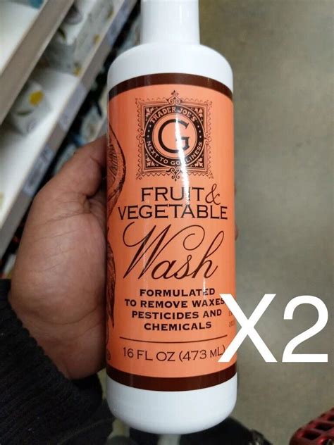 2 Pack Trader Joes Fruit And Vegetable Wash 16 Oz Each New And