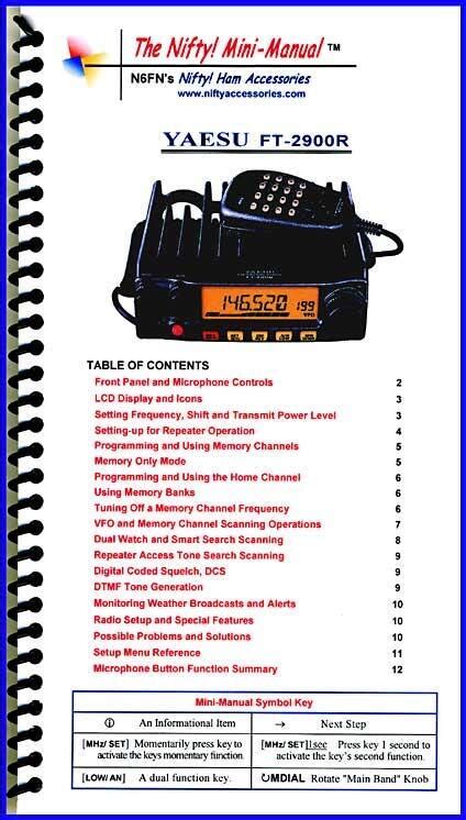 Yaesu Ft R Ft R Mini Manual At Radioworld Uk