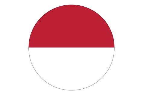 Circle Flag Vector Of Indonesia 11074564 Vector Art At Vecteezy