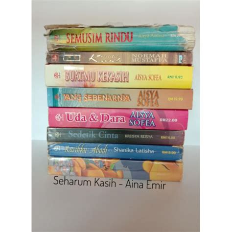 PRELOVED MALAY NOVELS NOVEL MELAYU TERPAKAI Shopee Malaysia