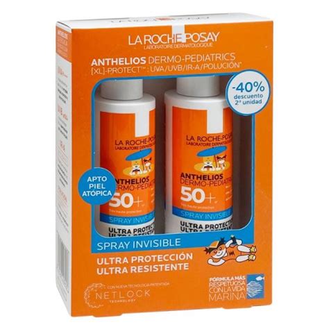 La Roche Posay Anthelios Dermo Pediatric Spray Invisible Spf50 2x200 Ml