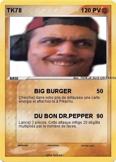 Pokémon Tk78 5 5 Big Burger Ma Carte Pokémon