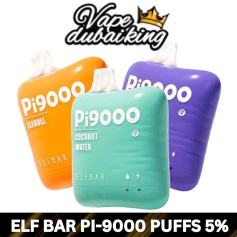 Elf Bar Pi9000 Puffs Disposable Vape 5 Vape Dubai King