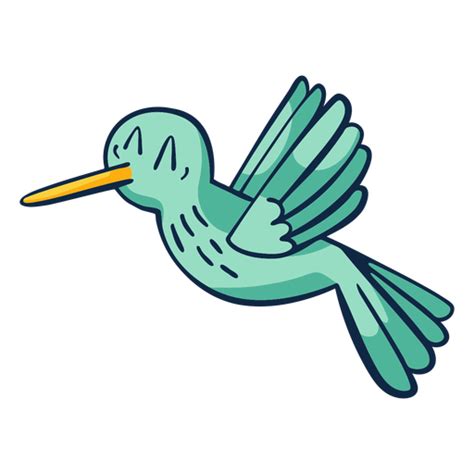 Flying Happy Bird Cartoon PNG & SVG Design For T-Shirts