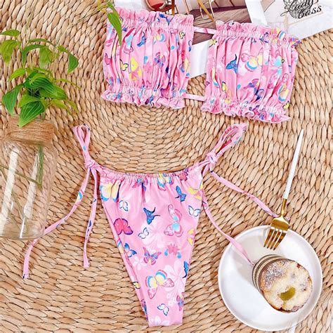 Butterfly Sexy Two Piece Bikini Swimsuit On Luulla