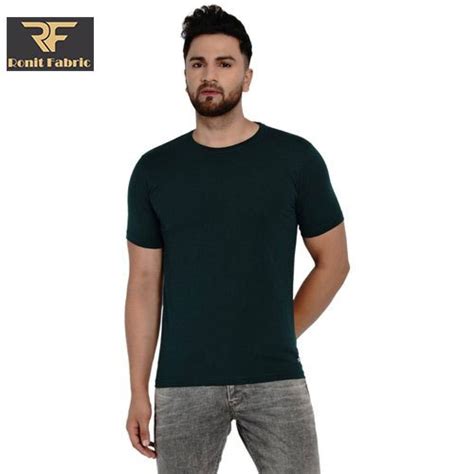 Round Half Sleeve Mens Plain Cotton T Shirt Size S Xxl At Rs 125 In