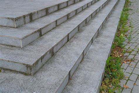 Concrete Stair Outside Abstract Staircase Cement Stairs Old Empty