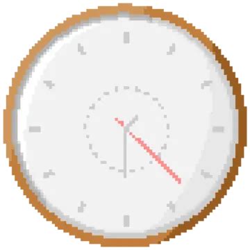 Elemento De Reloj De Pared Marr N Pixel Art Png Dibujos Reloj De Pared