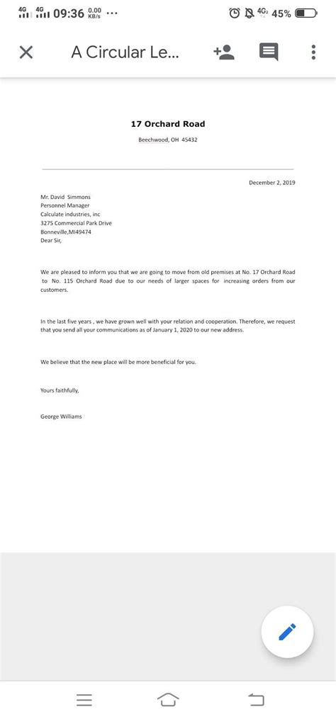 Circular Letter Samples | Business letter sample, Letter sample ...