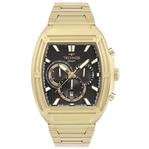 Rel Gio Technos Masculino Legacy Dourado Os Aby P