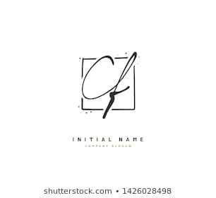 C F Cf Beauty Vector Initial Immagine Vettoriale Stock Royalty Free