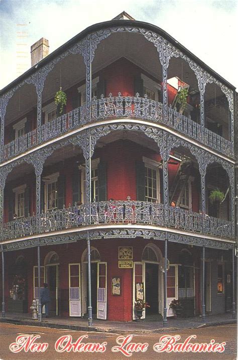 My Favorite Postcards Lace Balconies In New Orleans Louisiana