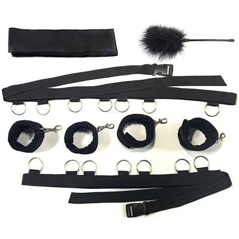 Sex Toys Bed Bdsm Bondage Restraints Handcuffs Open Legs Sex Bondage