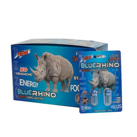 Rhino | Blue Rhino 500k Double 40 Pills Pack - Blue Rhino Pill