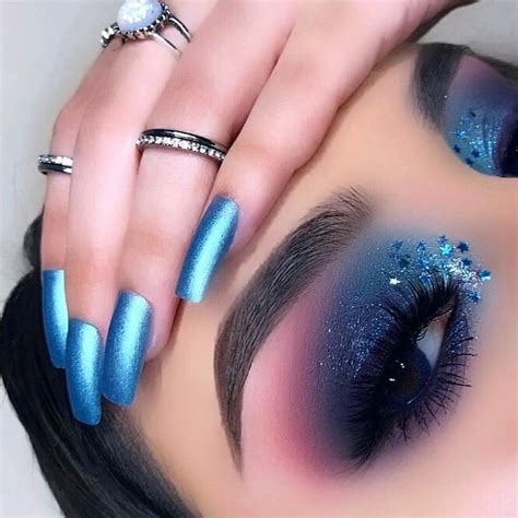 Maquillaje Azul 💙🦋 Eye Makeup Tutorial Colorful Makeup Glitter Eye Makeup