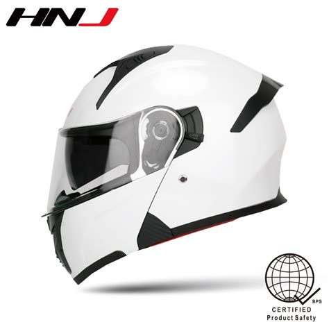 Hnj Ym Motorcycle Helmets Open Face Modular Motor Helmet Dual Visor