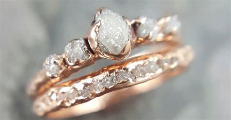 17 Raw Stone Engagement Rings That Will Appeal To The Offbeat Bride